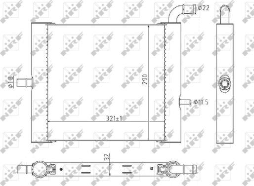 NRF 59176 - Radiators, Motora dzesēšanas sistēma adetalas.lv