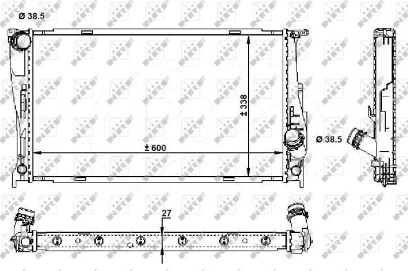 NRF 59210 - Radiators, Motora dzesēšanas sistēma adetalas.lv