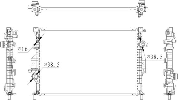 NRF 550006 - Radiators, Motora dzesēšanas sistēma adetalas.lv