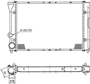 NRF 50451 - Radiators, Motora dzesēšanas sistēma adetalas.lv