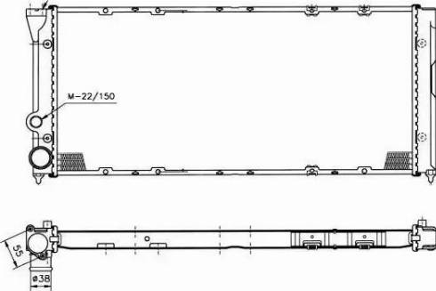 NRF 50452 - Radiators, Motora dzesēšanas sistēma adetalas.lv