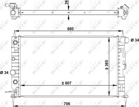 NRF 50219A - Radiators, Motora dzesēšanas sistēma adetalas.lv