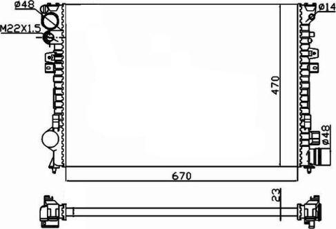 NRF 58958A - Radiators, Motora dzesēšanas sistēma adetalas.lv