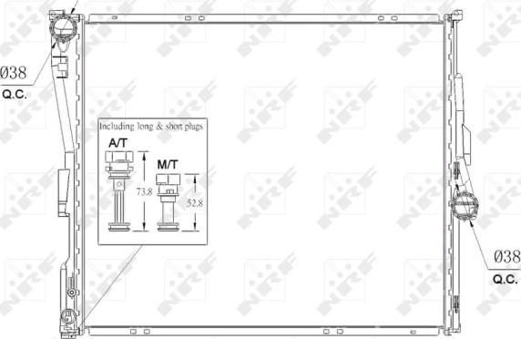 NRF 53956 - Radiators, Motora dzesēšanas sistēma adetalas.lv