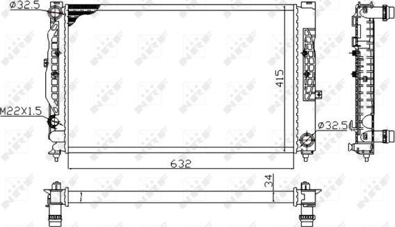 NRF 539504A - Radiators, Motora dzesēšanas sistēma adetalas.lv