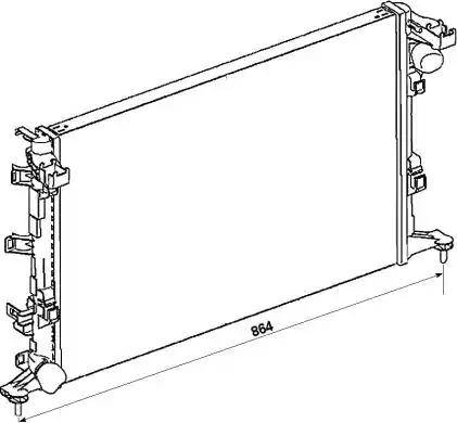 NRF 53067 - Radiators, Motora dzesēšanas sistēma adetalas.lv