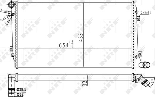 NRF 53814A - Radiators, Motora dzesēšanas sistēma adetalas.lv