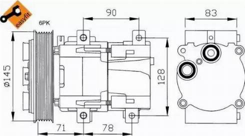 NRF 32076G - Kompresors, Gaisa kond. sistēma adetalas.lv