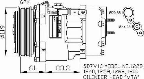 NRF 32198G - Kompresors, Gaisa kond. sistēma adetalas.lv