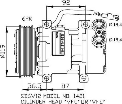 NRF 32244G - Kompresors, Gaisa kond. sistēma adetalas.lv