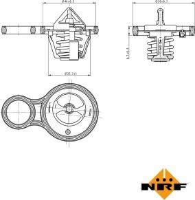 NRF 725094 - Termostats, Dzesēšanas šķidrums adetalas.lv