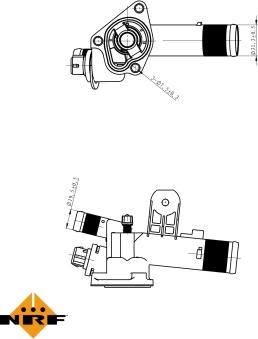 NRF 725056 - Termostats, Dzesēšanas šķidrums adetalas.lv