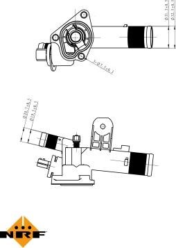 NRF 725082 - Termostats, Dzesēšanas šķidrums adetalas.lv