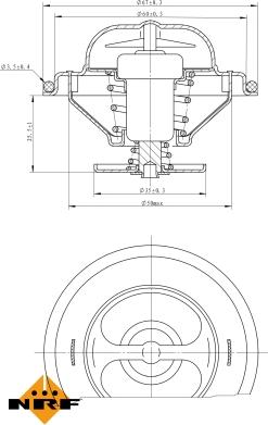 NRF 725072 - Termostats, Dzesēšanas šķidrums adetalas.lv