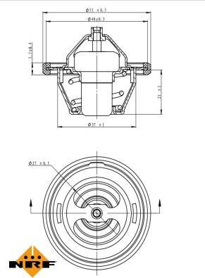 NRF 725149 - Termostats, Dzesēšanas šķidrums adetalas.lv