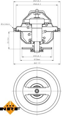 NRF 725101 - Termostats, Dzesēšanas šķidrums adetalas.lv