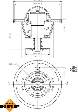 NRF 725180 - Termostats, Dzesēšanas šķidrums adetalas.lv