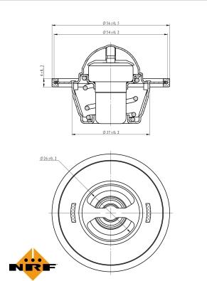 NRF 725135 - Termostats, Dzesēšanas šķidrums adetalas.lv