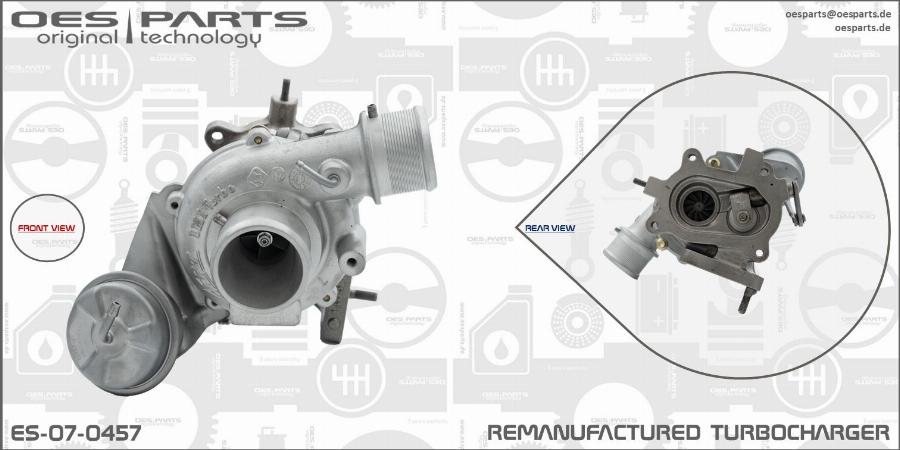 OES PARTS ES-07-0457 - Kompresors, Turbopūte adetalas.lv