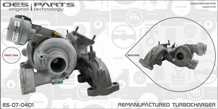 OES PARTS ES-07-0401 - Kompresors, Turbopūte adetalas.lv