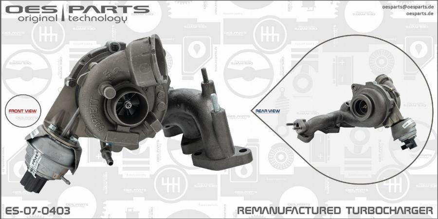 OES PARTS ES-07-0403 - Kompresors, Turbopūte adetalas.lv