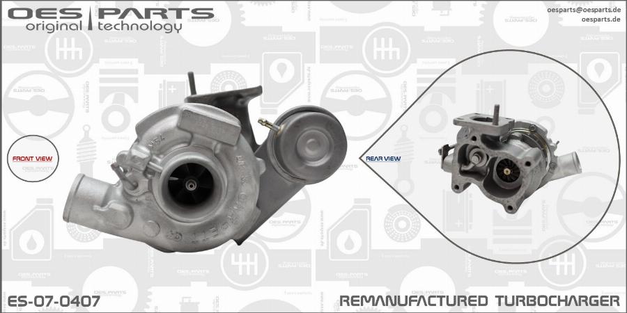 OES PARTS ES-07-0407 - Kompresors, Turbopūte adetalas.lv