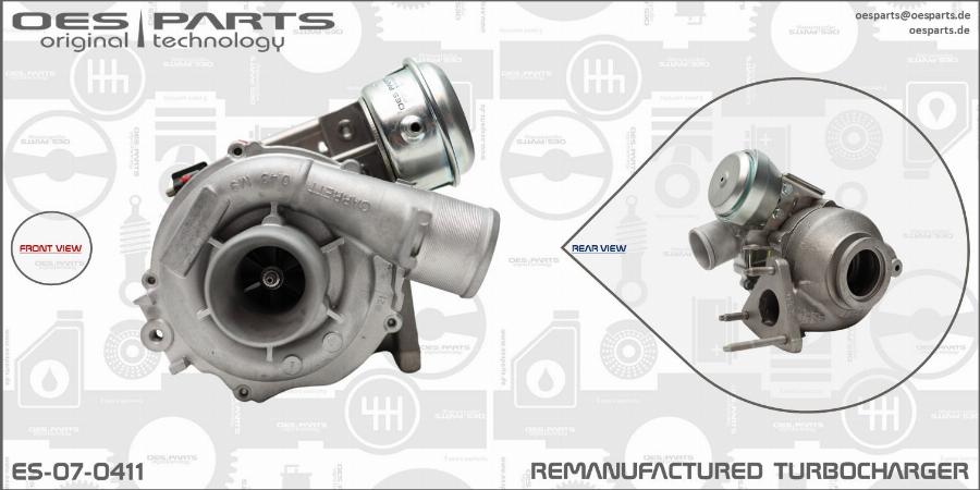 OES PARTS ES-07-0411 - Kompresors, Turbopūte adetalas.lv