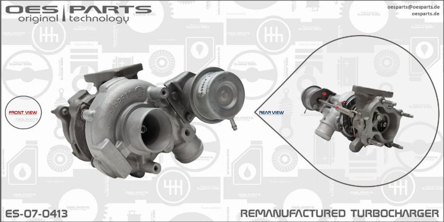 OES PARTS ES-07-0413 - Kompresors, Turbopūte adetalas.lv