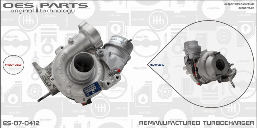 OES PARTS ES-07-0412 - Kompresors, Turbopūte adetalas.lv