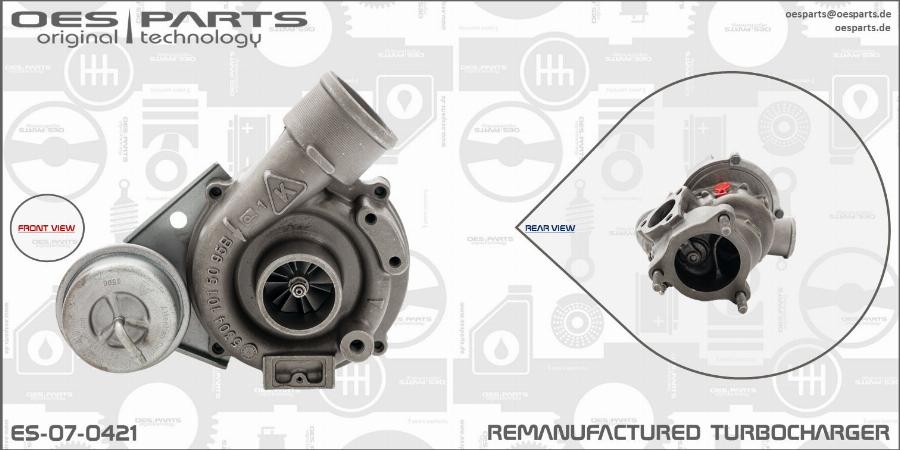 OES PARTS ES-07-0421 - Kompresors, Turbopūte adetalas.lv