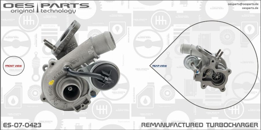 OES PARTS ES-07-0423 - Kompresors, Turbopūte adetalas.lv