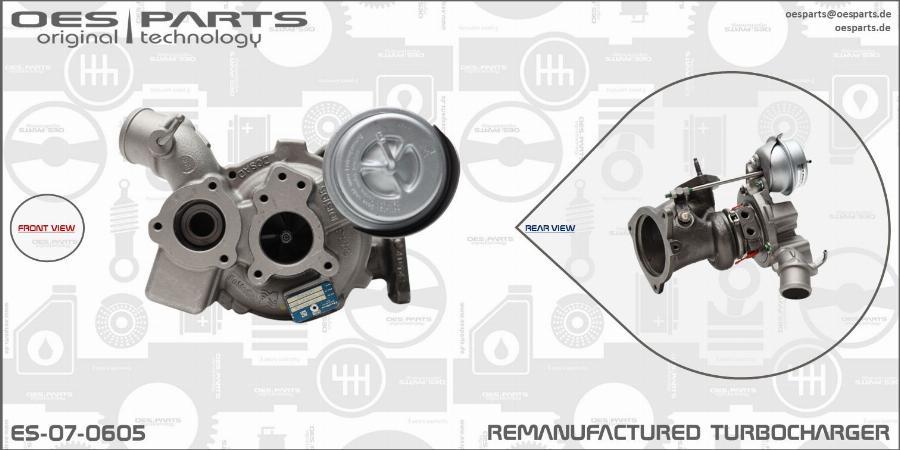 OES PARTS ES-07-0605 - Kompresors, Turbopūte adetalas.lv