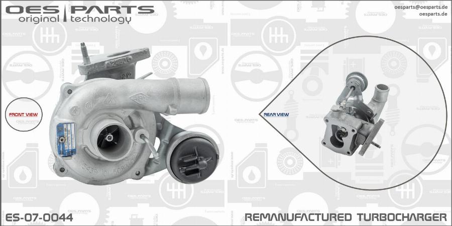 OES PARTS ES-07-0044 - Kompresors, Turbopūte adetalas.lv