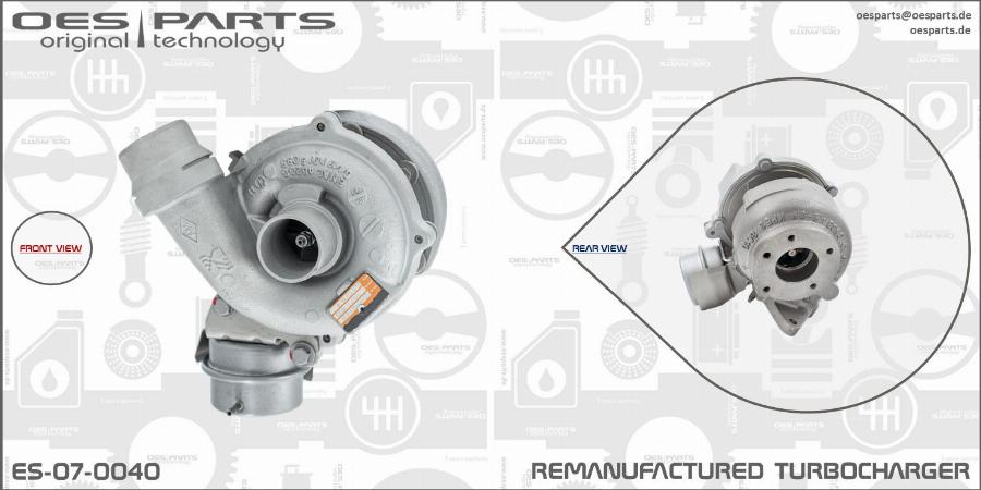 OES PARTS ES-07-0040 - Kompresors, Turbopūte adetalas.lv