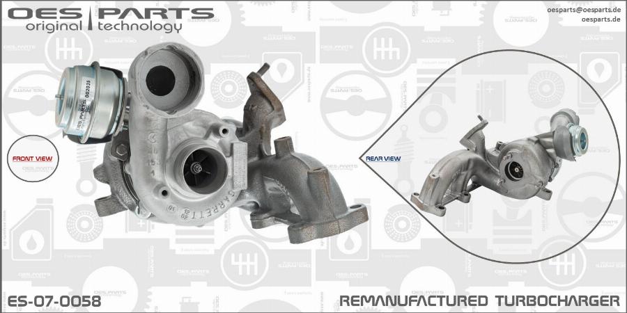 OES PARTS ES-07-0058 - Kompresors, Turbopūte adetalas.lv