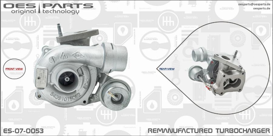 OES PARTS ES-07-0053 - Kompresors, Turbopūte adetalas.lv