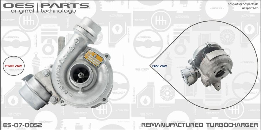 OES PARTS ES-07-0052 - Kompresors, Turbopūte adetalas.lv