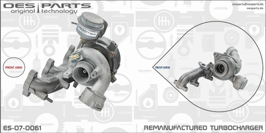 OES PARTS ES-07-0061 - Kompresors, Turbopūte adetalas.lv