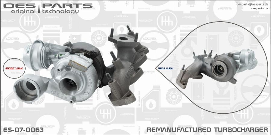 OES PARTS ES-07-0063 - Kompresors, Turbopūte adetalas.lv