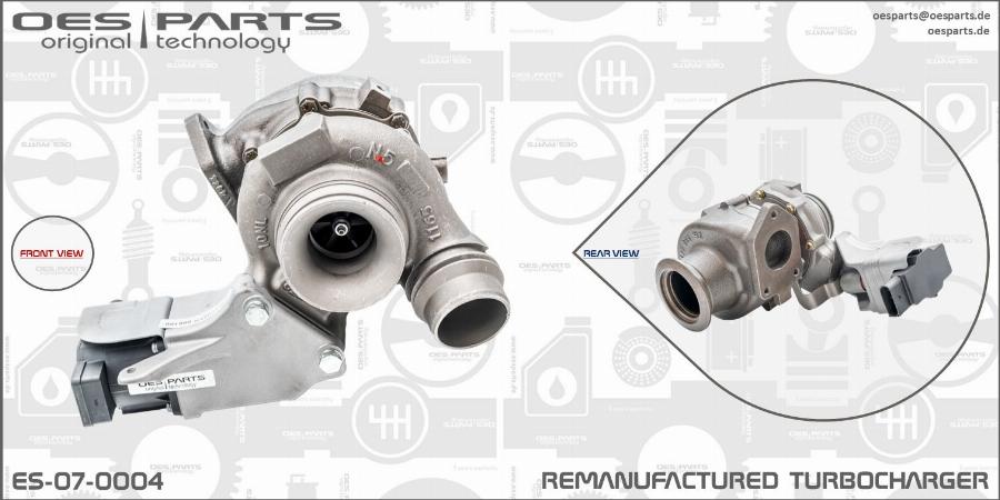 OES PARTS ES-07-0004 - Kompresors, Turbopūte adetalas.lv