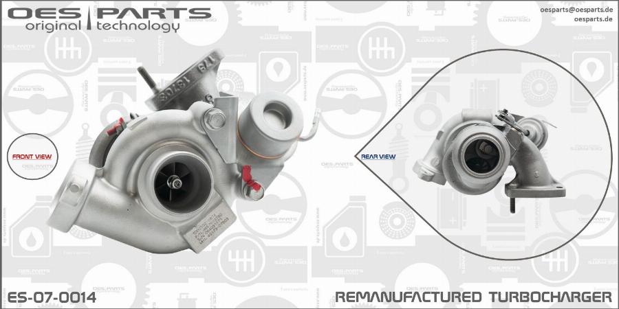 OES PARTS ES-07-0014 - Kompresors, Turbopūte adetalas.lv