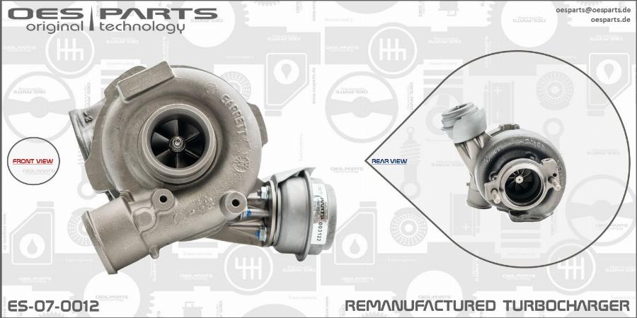 OES PARTS ES-07-0012 - Kompresors, Turbopūte adetalas.lv