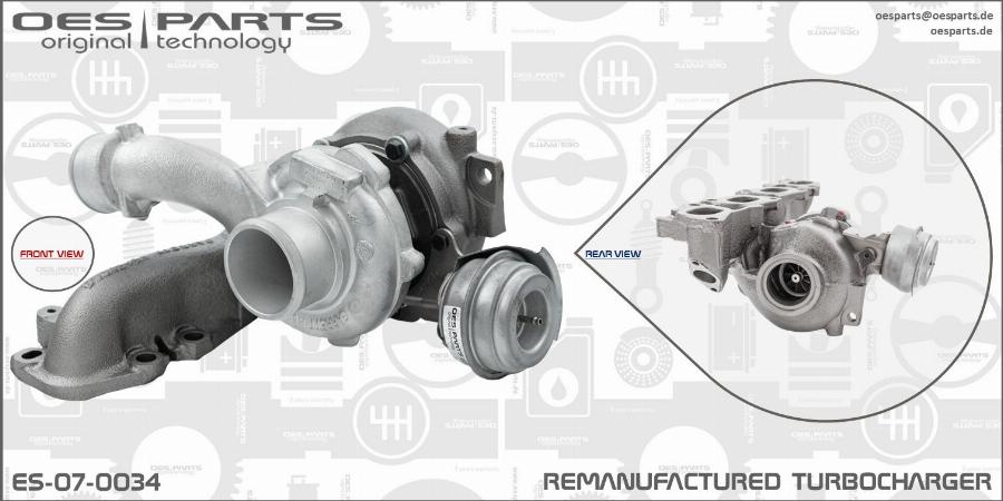 OES PARTS ES-07-0034 - Kompresors, Turbopūte adetalas.lv