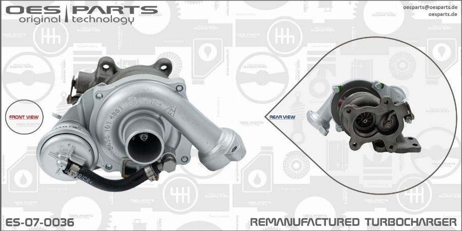 OES PARTS ES-07-0036 - Kompresors, Turbopūte adetalas.lv