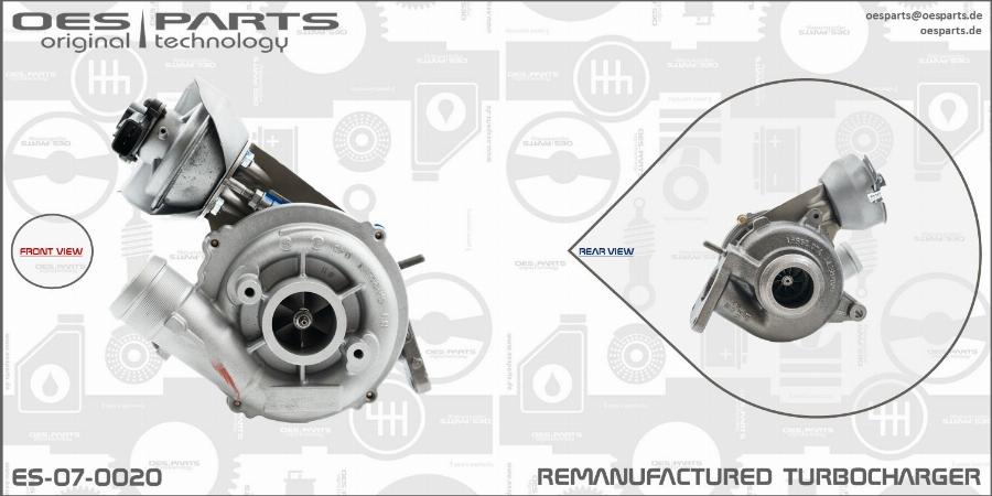 OES PARTS ES-07-0020 - Kompresors, Turbopūte adetalas.lv