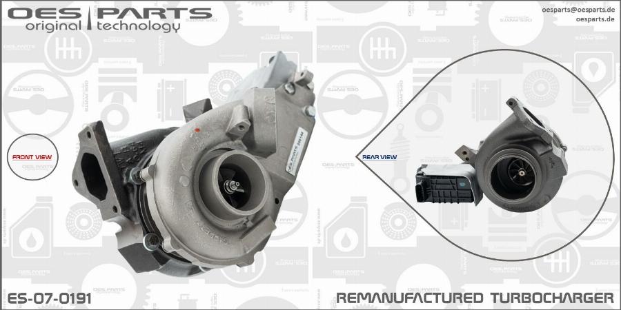 OES PARTS ES-07-0191 - Kompresors, Turbopūte adetalas.lv