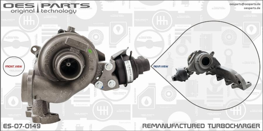 OES PARTS ES-07-0149 - Kompresors, Turbopūte adetalas.lv