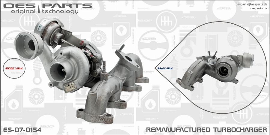 OES PARTS ES-07-0154 - Kompresors, Turbopūte adetalas.lv