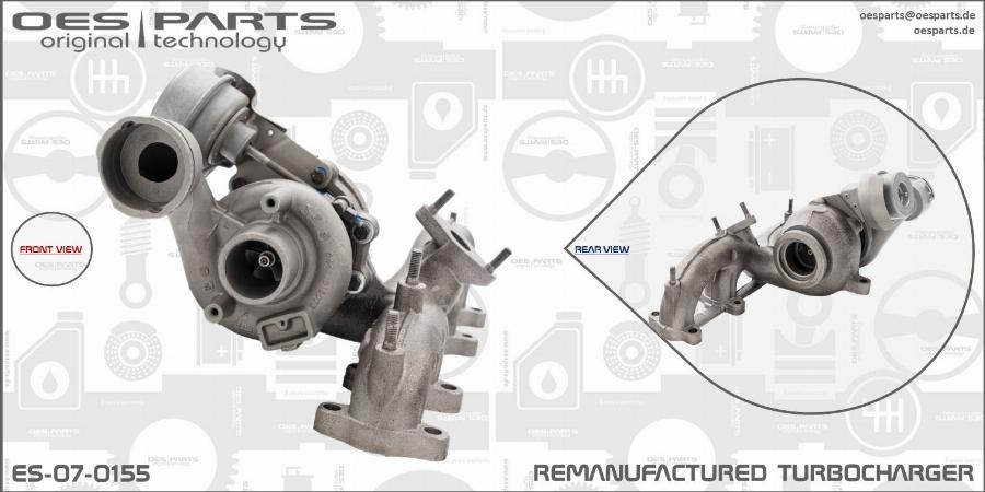 OES PARTS ES-07-0155 - Kompresors, Turbopūte adetalas.lv