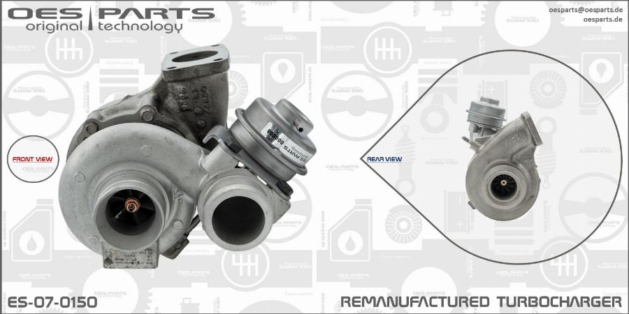 OES PARTS ES-07-0150 - Kompresors, Turbopūte adetalas.lv